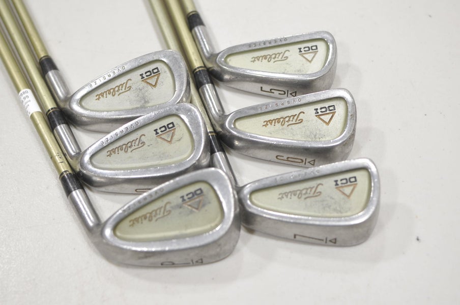 Titleist DCI Gold Oversize 5-PW Iron Set Stiff Flex RH Tri-Spec Graphite #227980