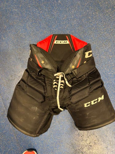 Black Senior Small CCM Axis 1.9 Hockey Goalie Pants (Used)