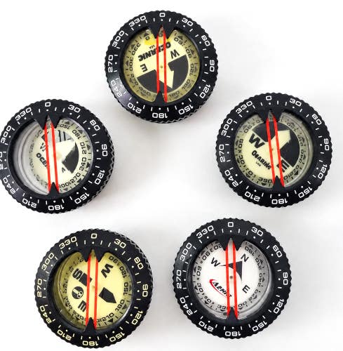 5X Compass Lot as-is Oceanic Submersible Puck Module Scuba Sherwood US Divers