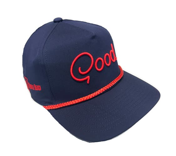 NEW Good Good Freedom Rope Navy Snapback Golf Hat/Cap (TPC Myrtle Beach Logo)