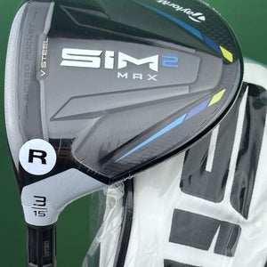 TaylorMade SIM2 MAX Fairway 3-Wood LEFT Hand 3W 15* Regular Ventus Blue LH NEW