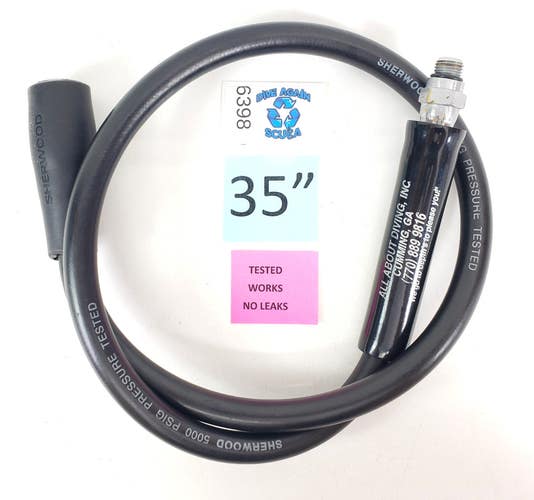 Sherwood Wisdom 35" QUICK DISCONNECT QD HP HOSE + Adapter SCUBA Dive COMPUTER