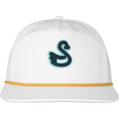 Swannies Mens "Silas" Snapback Adjustable Golf Hat Cap Color: White NEW!