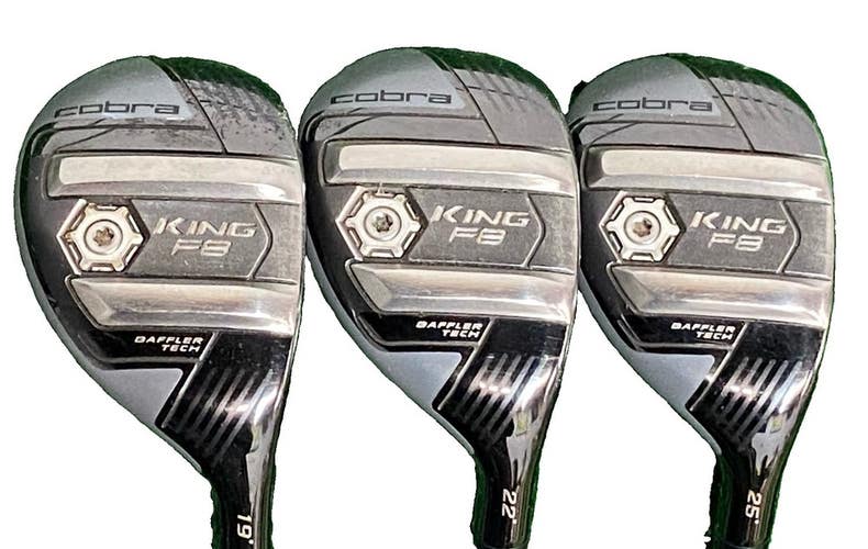 Cobra King F8 Baffler Tech Hybrid Set 3h,4h,5h RH Rogue Pro A-75 Senior Graphite