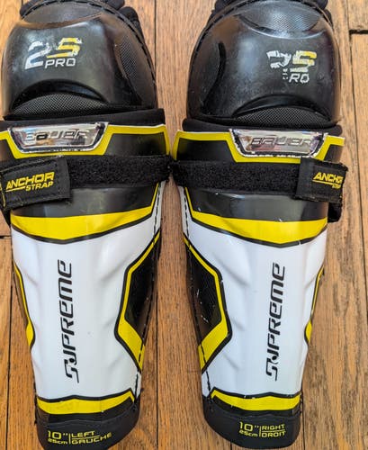Youth Bauer Supreme 2S Pro 10" Shin Pads (Used)