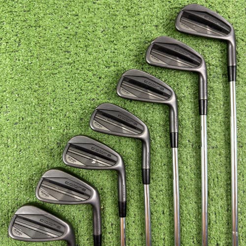 Cobra King Tour 2025 Black Iron Set 4-PW Dynamic Gold S400 Stiff Flex +1/2 Long