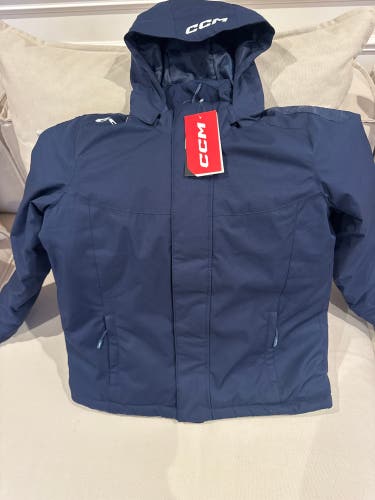 CCM Navy Youth Large Team Winter Jacket (New)