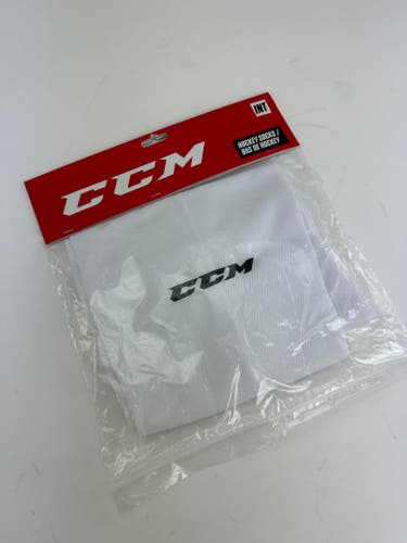 White Intermediate CCM Socks (New)