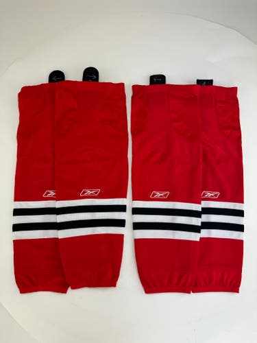 Red Blackhawks Junior CCM Socks (New)