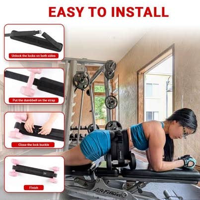 Hip Thrust Belt – Glute Workout System for Dumbbells & Weight Plates