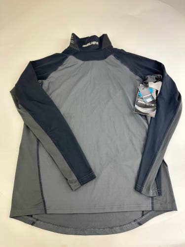 Senior Small Bauer Long Sleeve Neck Protector shirt (New)