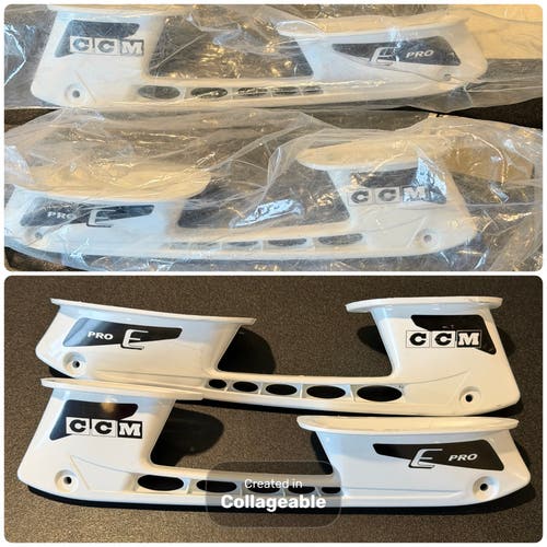 CCM E Pro White & Black Blade Holders (Pair) Multiple Sizes