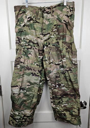 APECS Waterproof Multicam Camo Rain Pants Sealed Seams Size: 35x28