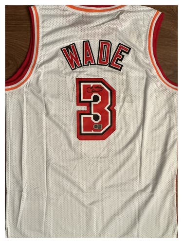 Dwyane Wade Autographed Signed Mitchell & Ness Heat Jersey NBA Pro-Cert COA
