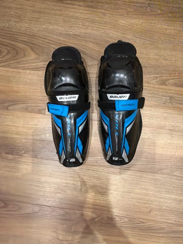 Used Bauer VAPOR VOLT Junior Shin Guards Black 8” 1059521