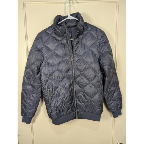Patagonia Womens XS Navy Blue Diamond Quilted Down Puffer Jacket