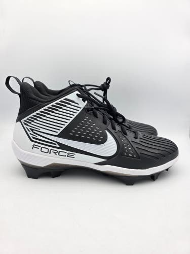 Nike Force Savage Pro 3 Men's Size 13.5 Football Cleats Black White DA5453-005