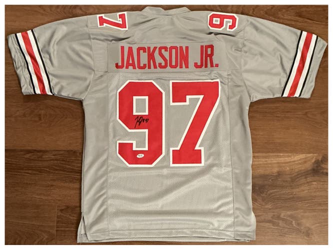 Kenyatta Jackson Jr Autographed Signed Custom Ohio State Jersey Prime Time COA