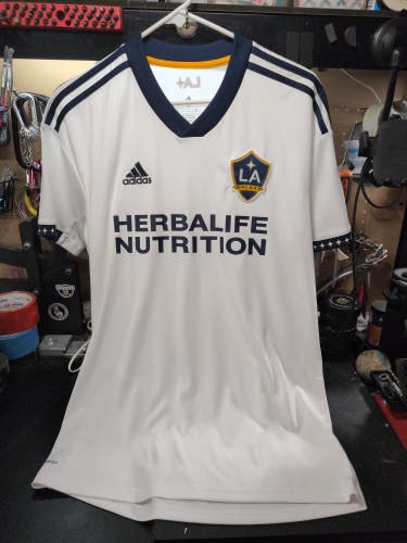 LA Galaxy White Medium Adult Unisex Adidas Jersey (Used)
