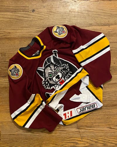 Vintage Chicago Wolves IHL Authentic Bauer Pro Hockey Jersey