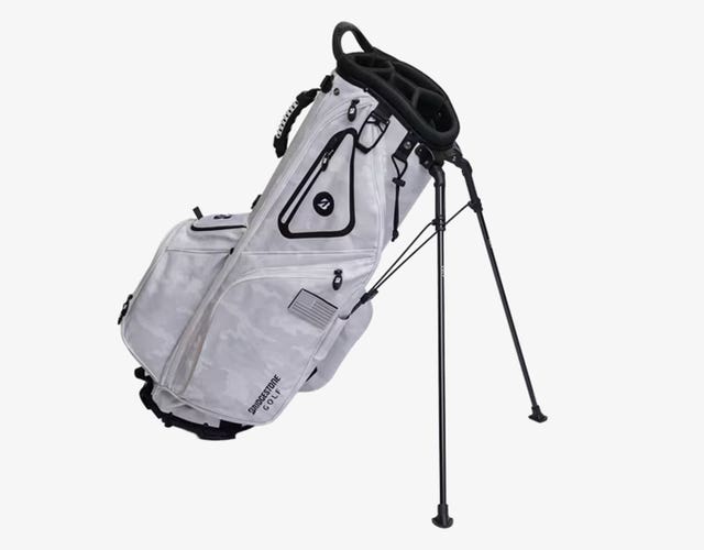 NEW 2025 Bridgestone Gambler Lightweight Artic Camo 4-Way Stand/Carry Bag