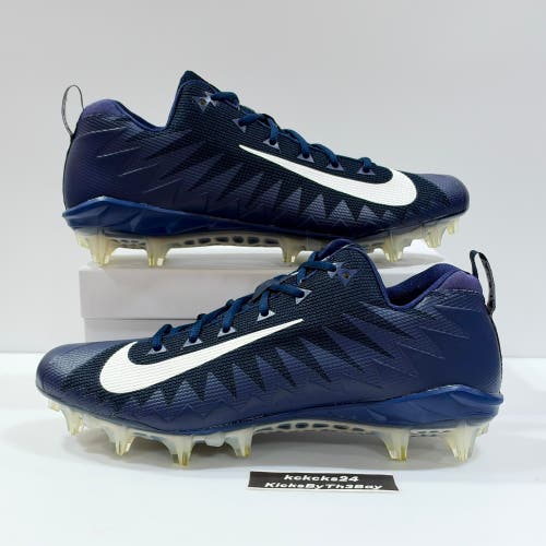 Size 13.5 Nike Alpha Menace Pro Football Cleats Navy Blue 922804-414 Low