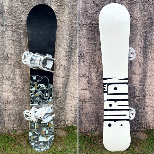 162cm Burton King Snowboard With Burton Custom Bindings