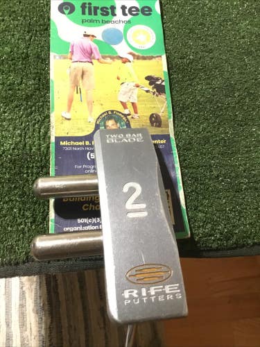 Rife Two Bar Blade Center Shafted Putter 35 Inches (RH)