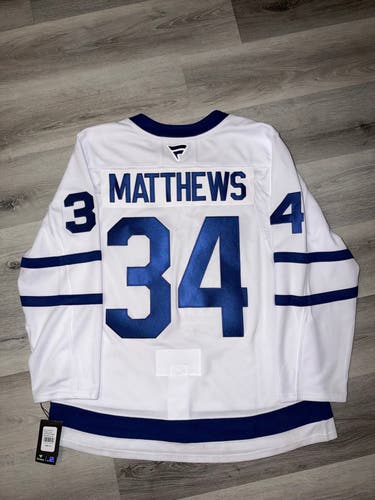Auston Matthews Toronto Maple Leafs Fanatics Premium Jersey - White Away - 54 (XL) - NWT
