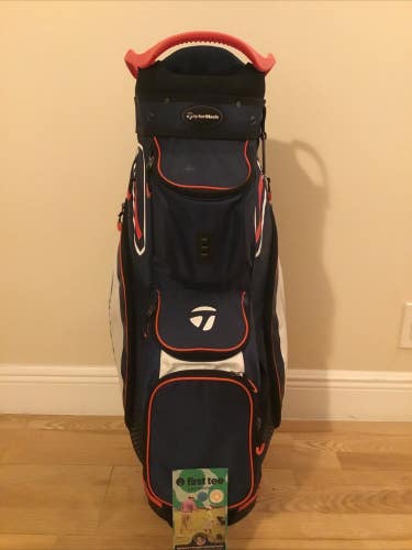 Taylormade Cart Golf Bag with 14-way Dividers & Rain Cover *VGC*