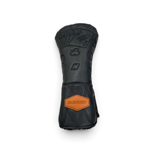 Used Blended Royal Flush Driver Head Cover Golf Accessory Black 11735-S000370805