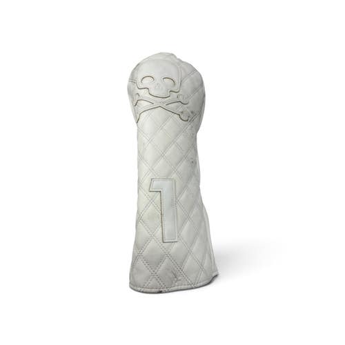 Used Skull and Bones Driver Head Cover Golf Accessory White 11735-S000370763