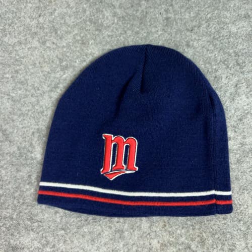 Vintage Minnesota Twins Mens Hat Beanie One Size Blue Red MLB Baseball New Era