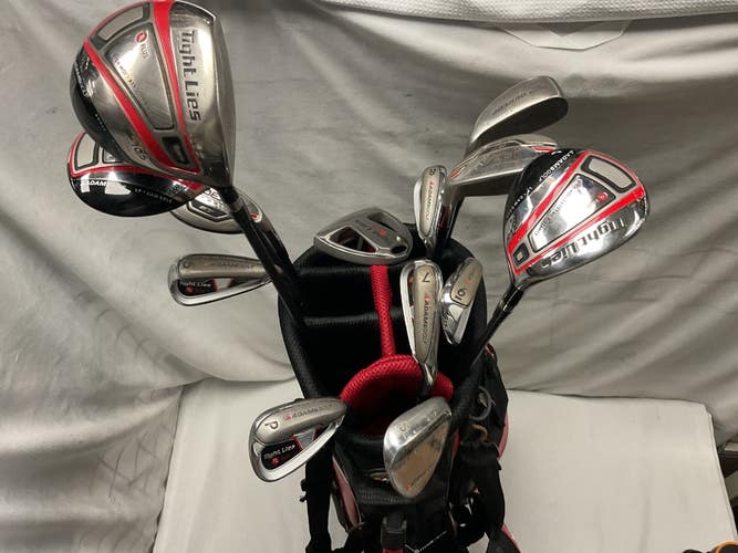 Used Adams Golf TIGHTLIES PLUS Mens Package Set RH Black 13 Piece 11490-S000278742