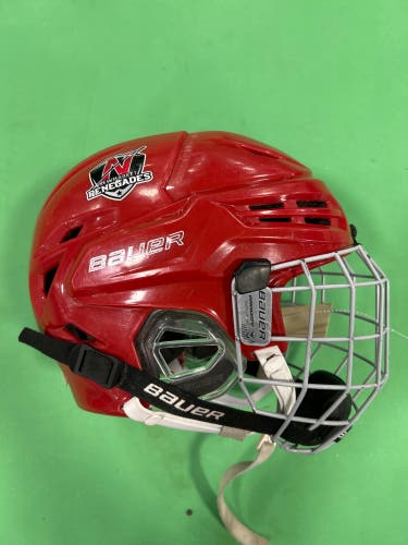 Red Medium Bauer Re-Akt 95 Helmet