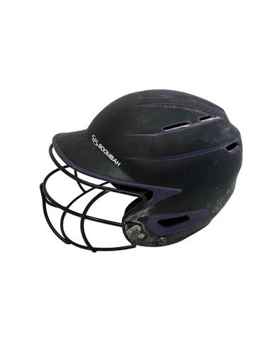 Used BoomBah BBH2SP-SR Sr OSFM Batting Helmet w/Mask Black 11692-S000159221