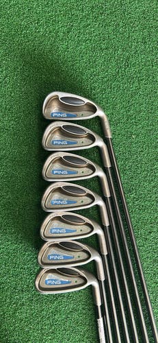 Men's 2004 Ping G2 HL Right Handed Iron Set Regular Flex Graphite Shaft (Used)