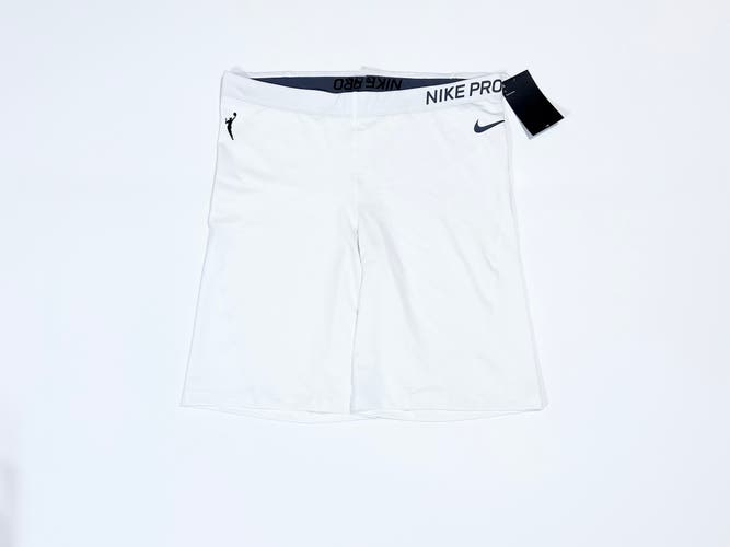 White Size 2XLT XXL-TALL Women's Nike Pro WNBA PE Compression Shorts Basketball Tights CW4244-100