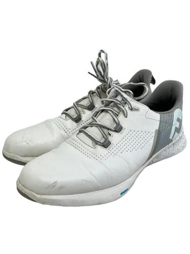Used Foot Joy FUEL Mens Golf Shoes White Senior 14 11692-S000158964