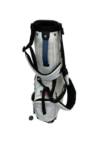 Used Taylormade WHITE STAND BAG Mens Stand Bag White 11692-S000159000