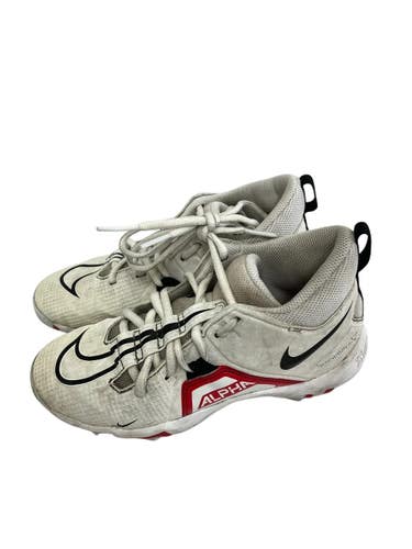 Used Nike ALPHA MENACE SHARK Jr FB Cleats White Junior 03 11692-S000159004
