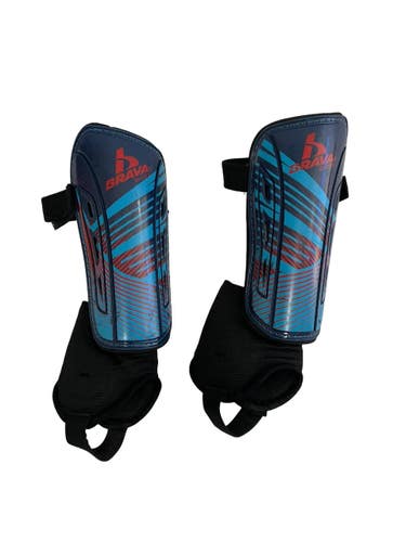 Used Brava Soccer Shin Guards Adult Navy Blue MD 11692-S000159036