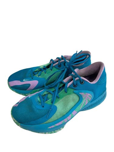 Used Nike ZOOM FREAK 4 Basketball Shoes Y Carolina Blue Youth 06.5 11692-S000159029