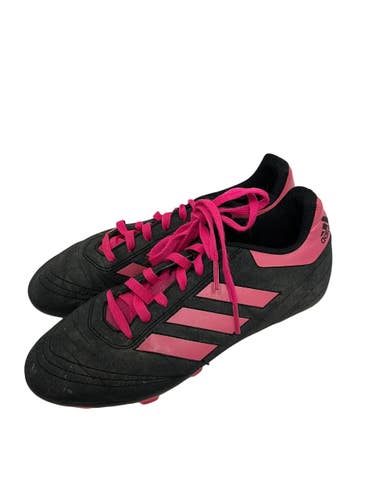 Used Adidas GOLETTO Soccer Cleats Black And Pink Junior 04 11692-S000159067