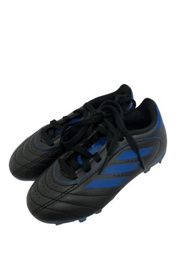 Used Adidas GOLETTO Soccer Cleats Black And Navy Blue Youth 10.0 11692-S000159066