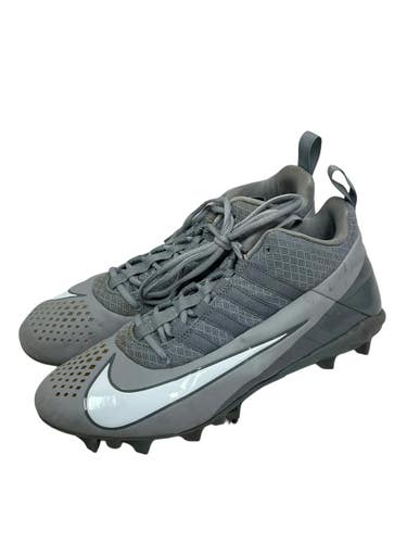 Used Nike ALPHA HUARACHE 6 PRO LAX Cleats Mens Grey Senior 10 11692-S000159078