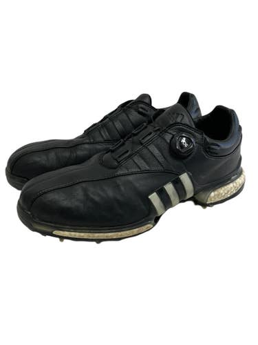 Used Adidas TOUR 360 BOOST Mens Golf Shoes Black Senior 13 11692-S000158935