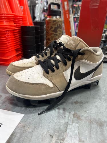Used Nike JORDAN BB/SB Cleats Brown Youth 10.0 11337-S000496243