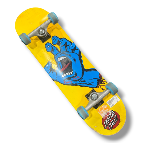 Used Santa Cruz Complete Skateboard Yellow 8" 11375-S000383966