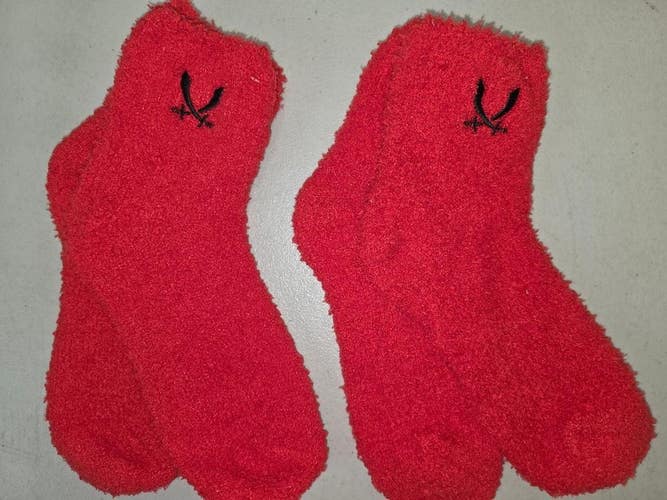 ST16 Mens "VIRGINIA CAVALIERS" Crew Socks Lot of 2 Pair LARGE New